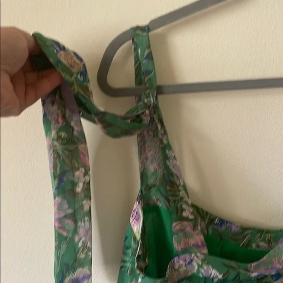 Vici Women's Green Floral Tiered Midi - Picture 9 of 9